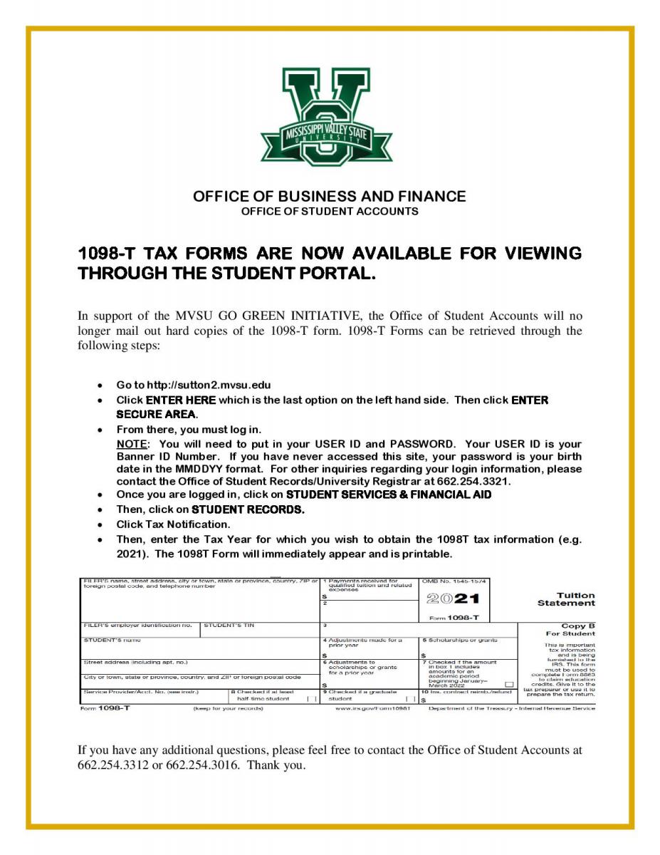 student 1098-t tax forms