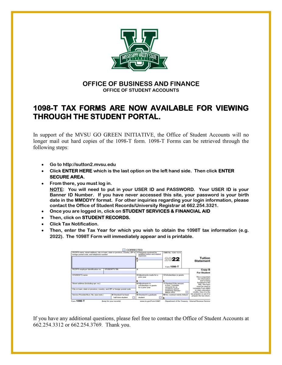 student 1098-t tax forms
